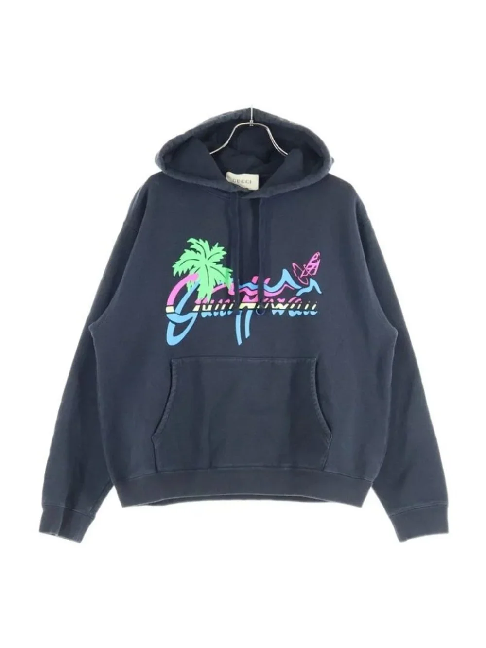 Gucci 20 SS Hawaii Print Hoodie Pullover Palm